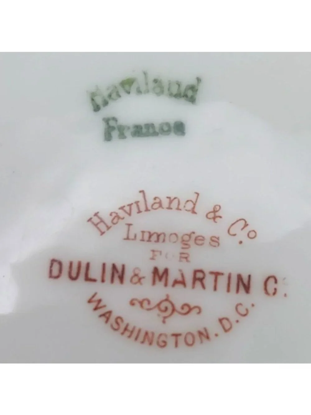 Antique Haviland Porcelain Floral Gravy Boat with Underplate Set Limoges France